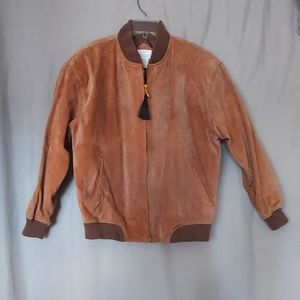 Vintage Blair Boutique Genuine Leather Bomber Jacket Medium Western